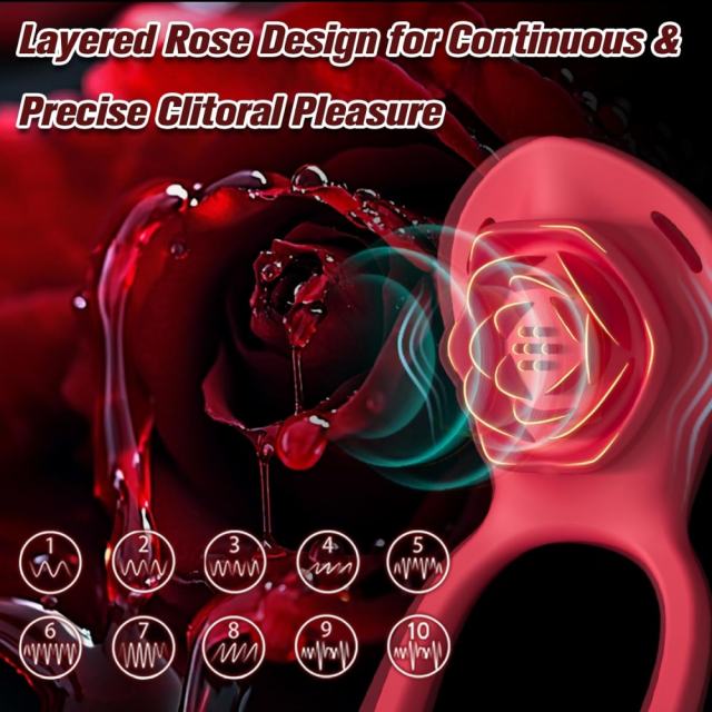 5.12'' Red Wearable Vibrating Panty Toy – 9 Modes, App-Controlled + Remote, Magnetic USB Rechargeable, Waterproof