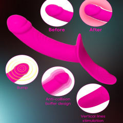 9.65'' Magenta Waterproof Rechargeable Silicone Wearable Vibrator with Finger-Like Motion – 7 Modes and Remote Controlled