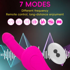9.65'' Magenta Waterproof Rechargeable Silicone Wearable Vibrator with Finger-Like Motion – 7 Modes and Remote Controlled