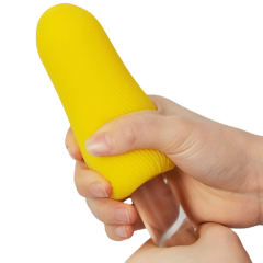 3.74'' Dual-Pack Textured TPE Male Masturbators – Yellow & Green, Stretchable Soft Sleeve