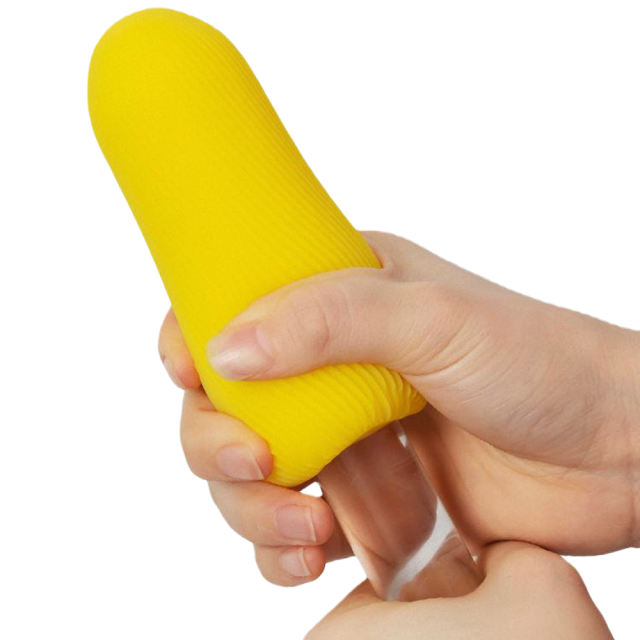 3.74'' Dual-Pack Textured TPE Male Masturbators – Yellow & Green, Stretchable Soft Sleeve
