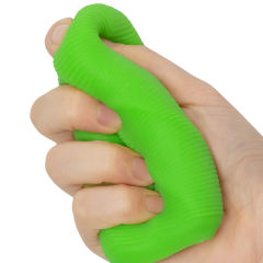 3.74'' Dual-Pack Textured TPE Male Masturbators – Yellow & Green, Stretchable Soft Sleeve