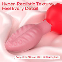 Red Waterproof Rechargeable Silicone Rotating Anal Plug – 9-Mode Vibrating, 360° Rotation, App & Remote Controlled