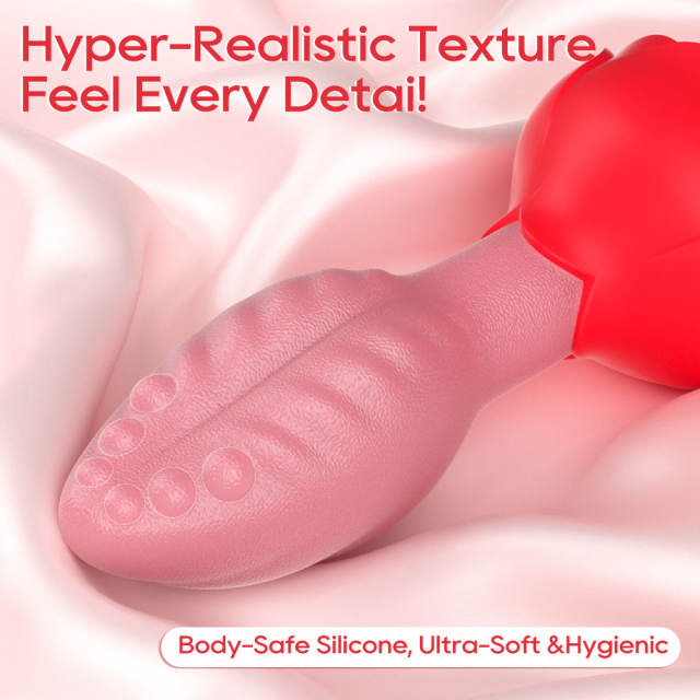 Red Waterproof Rechargeable Silicone Rotating Anal Plug – 9-Mode Vibrating, 360° Rotation, App & Remote Controlled