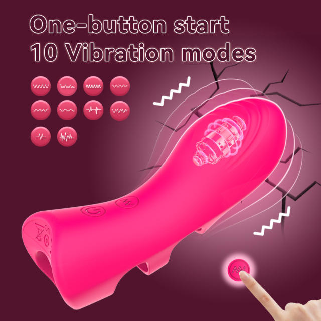 4.06" Magenta Silicone 10-Mode Mini Vibrator – Rechargeable Waterproof Compact Design