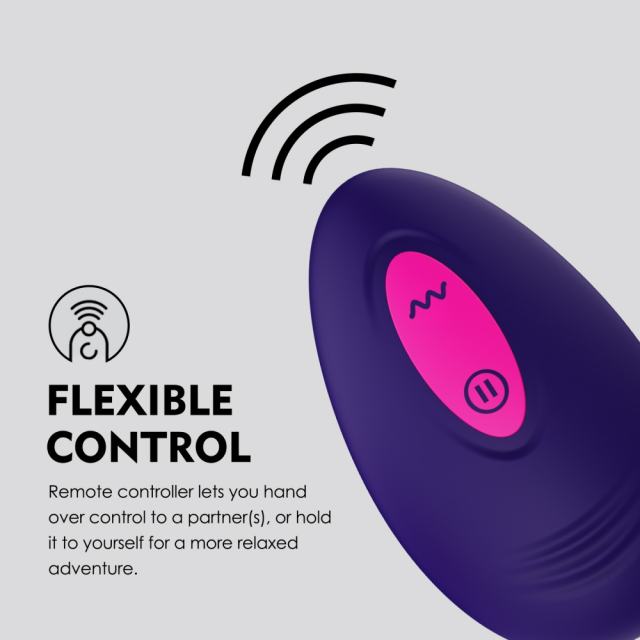 Purple Silicone 9-Mode Vibrating Panty with Heart Texture & Remote Control – USB Magnetic Rechargeable Waterproof Design