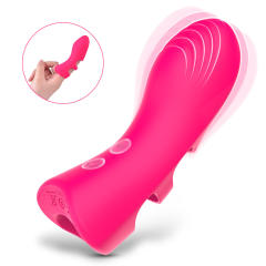 4.06" Magenta Silicone 10-Mode Mini Vibrator – Rechargeable Waterproof Compact Design