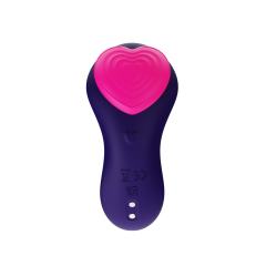 Purple Silicone 9-Mode Vibrating Panty with Heart Texture & Remote Control – USB Magnetic Rechargeable Waterproof Design
