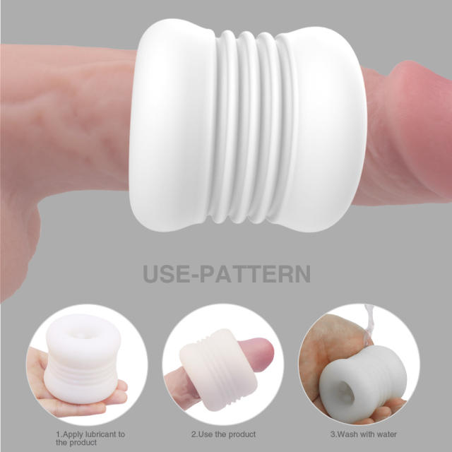2.36'' White TPE Male Masturbator