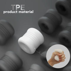 2.36'' White TPE Male Masturbator