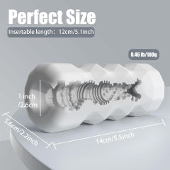 Textured TPE Male Masturbator Sleeve – Soft Waterproof Reusable Design