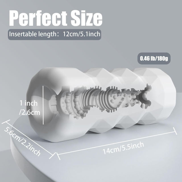 Textured TPE Male Masturbator Sleeve – Soft Waterproof Reusable Design