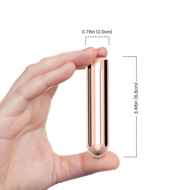 3.47" Rose Gold Vibrating Egg – 9 Speeds, Magnetic USB Charging, Waterproof