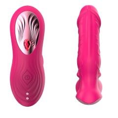 5.79'' Magenta Waterproof Rechargeable Silicone Vibrating & Sucking Dual-Use Vibrator – 9 Modes, App & Remote Controlled