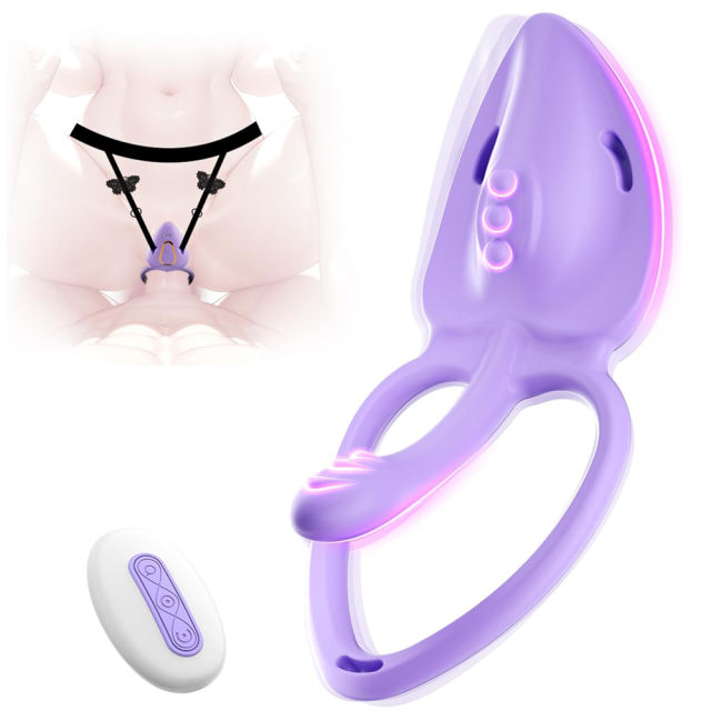 Purple Wearable Vibrating Panty with Remote Control – 10-Speed, Rechargeable, Waterproof