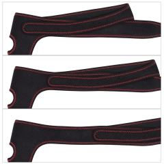 Adjustable Black Strap-On Harness with 1.30" O-Ring – Waterproof Polyester, Universal Fit