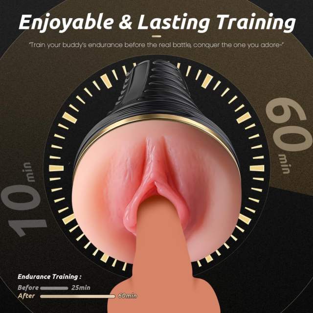 8.67" Flesh TPR Male Masturbator – Soft Inner Sleeve, Non-Powered Design