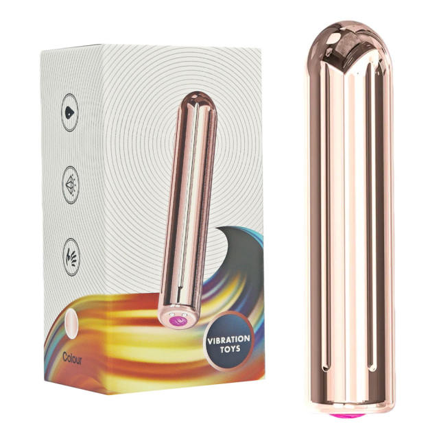 3.47" Rose Gold Vibrating Egg – 9 Speeds, Magnetic USB Charging, Waterproof