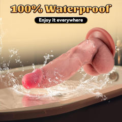 7.88" Flesh Silicone Dildo – Realistic Texture with Strong Suction Cup