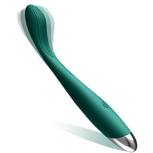 10-Speed Green Rechargeable Silicone Clitoral G-Sport Vibrator