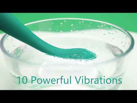 10-Speed Green Rechargeable Silicone Clitoral G-Sport Vibrator