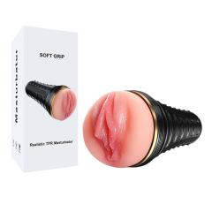 8.67" Flesh TPR Male Masturbator – Soft Inner Sleeve, Non-Powered Design