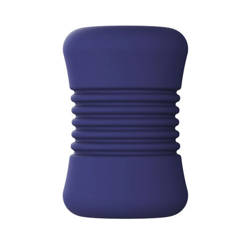 3.43" Blue TPE Manual Masturbator – Soft Sleeve, Waterproof