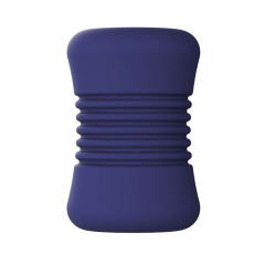 3.43" Blue TPE Manual Masturbator – Soft Sleeve, Waterproof