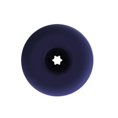 3.43" Blue TPE Manual Masturbator – Soft Sleeve, Waterproof
