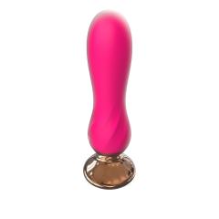 5.20" Magenta Silicone Vibrator with Remote Control – 10 Modes, Waterproof