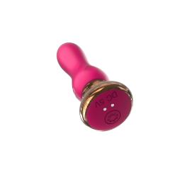 5.20" Magenta Silicone Vibrator with Remote Control – 10 Modes, Waterproof