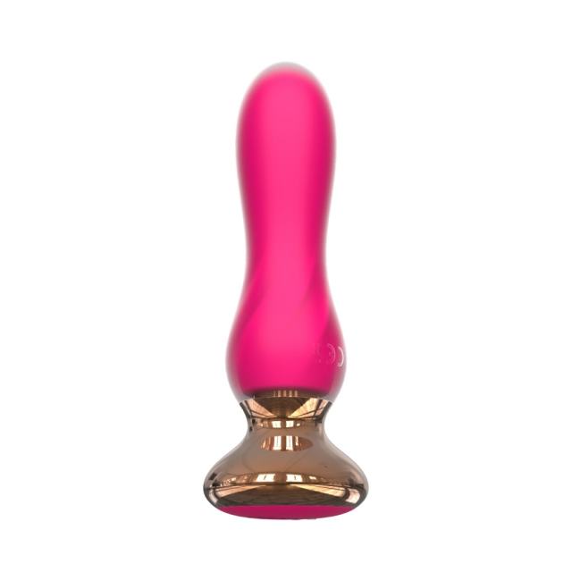 5.20" Magenta Silicone Vibrator with Remote Control – 10 Modes, Waterproof