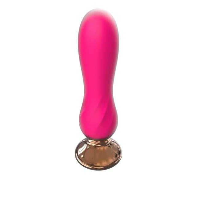 5.20" Magenta Silicone Vibrator with Remote Control – 10 Modes, Waterproof