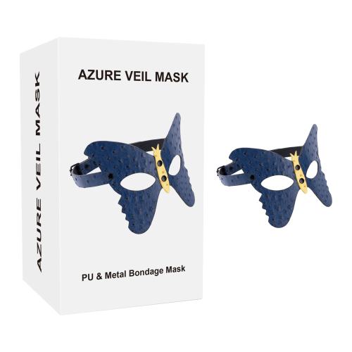 Blue PU Butterfly Cosplay Mask