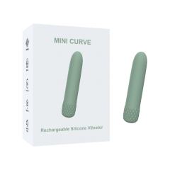 Customizable  4.85'' Sage Green Full-Silicone Flexible Bullet Vibrator – 10 Vibration Modes, Seamless Design, USB Rechargeable, Waterproof