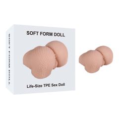 Customizable 1.95LB Molded Fishnet Stockings Texture Life-Like White Flesh TPE Mini Torso for Men