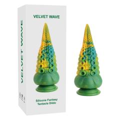8.12'' Green + Yellow Medical‑Grade Silicone Fantasy Tentacle Dildo