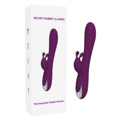 8.47'' Purple Rechargeable Waterproof Silicone Rabbit Vibrator – 10-Speed Dual-Motor and Ergonomic Design