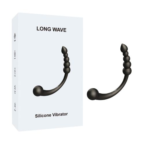 13.79'' Black Flexible Vibrating Prostate & Anal Wand – 10 Modes and Magnetic USB Rechargeable
