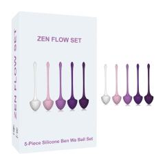 Customizable   5-Piece Medical Silicone Ben Wa Balls Set – Kegel Training Pelvic Exercise Balls