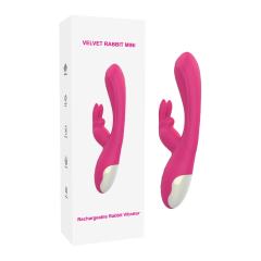7.88'' Pink Rechargeable Waterproof Silicone Rabbit Vibrator – 10-Speed Dual-Motor with G-Spot & Clitoral Stimulation