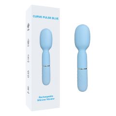 5.52'' Blue Silicone Mini Wand Vibrator