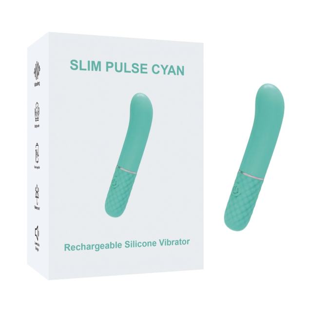 Customizable  4.73'' Mint Green Silicone Mini G-Spot Vibrator