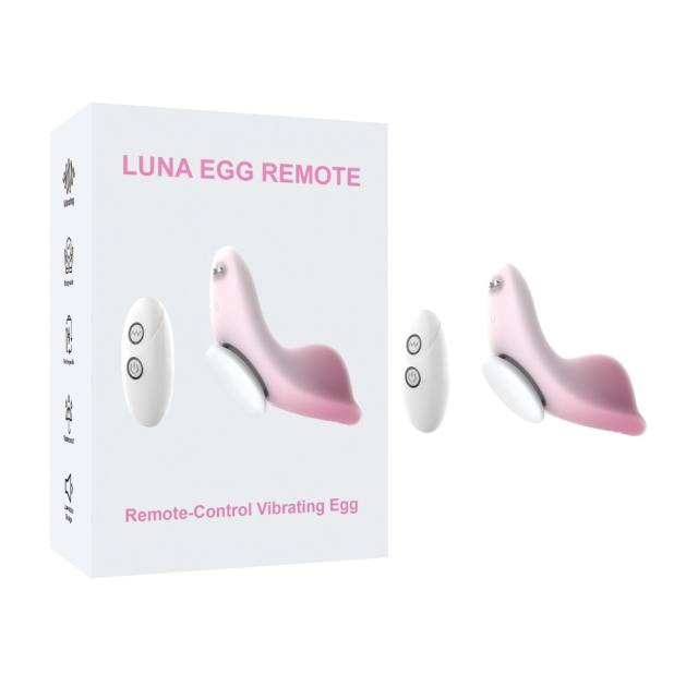 Customizable  4.57'' Pink Magnetic Wearable Silicone Vibrator with Remote – 10 Modes, USB Rechargeable, Waterproof