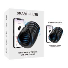 Customizable 9-Speed Black Rechargeable Silicone Male Masturbator Penis Training Vibrator with APP Control