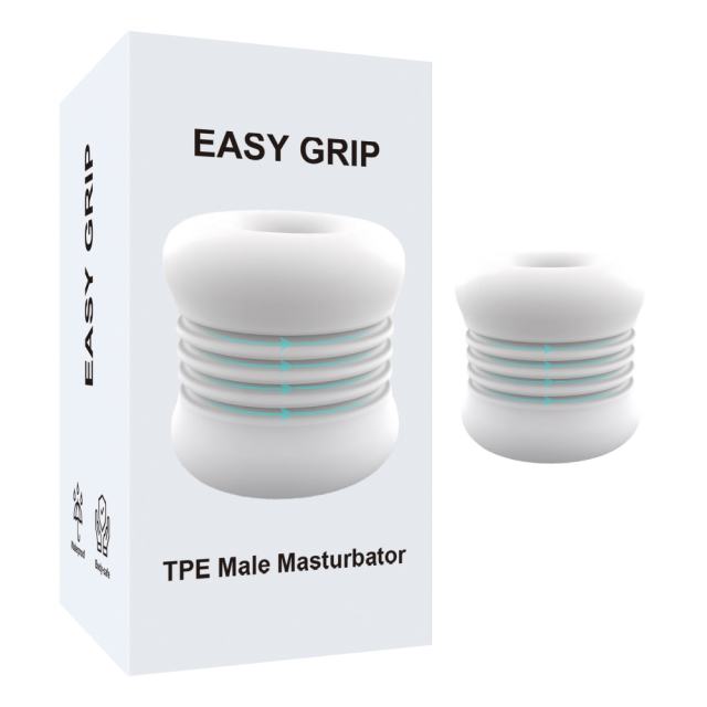 Customizable 2.36'' White TPE Male Masturbator