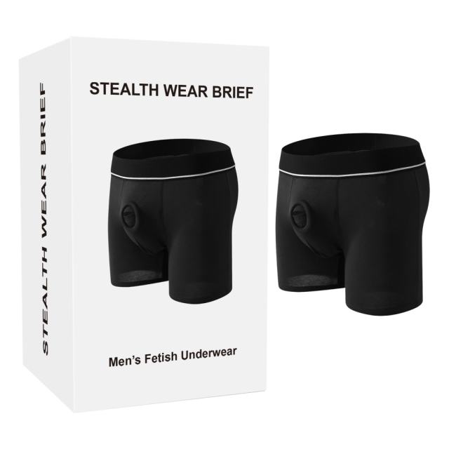 Customizable Black Adjustable Strap-On Harness Panties with O-Ring Front