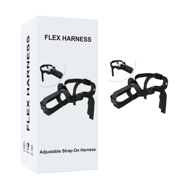 Customizable  Wearable Adjustable Harness for Male Masturbators – Universal ABS + Nylon Strap System, Hands-Free Support, Black