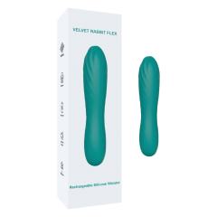 Customizable  5.71'' 10-Mode Waterproof Rechargeable Green Silicone Vibrator with Spiral Texture