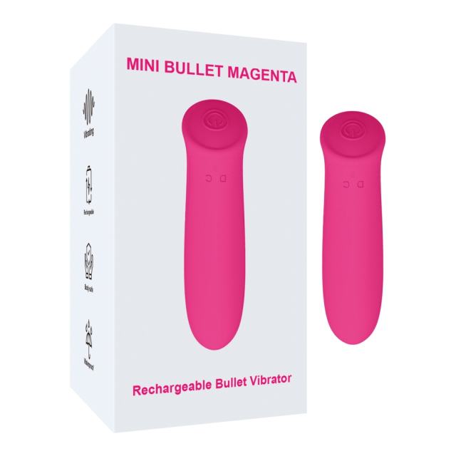 3.43 Inch 7-Mode Waterproof Rechargeable Magenta Silicone Vibrator